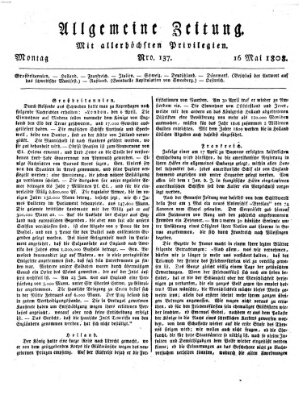 Allgemeine Zeitung Montag 16. Mai 1808