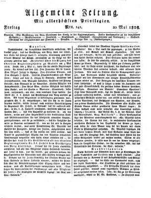 Allgemeine Zeitung Freitag 20. Mai 1808