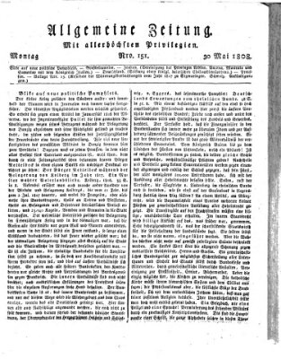 Allgemeine Zeitung Montag 30. Mai 1808