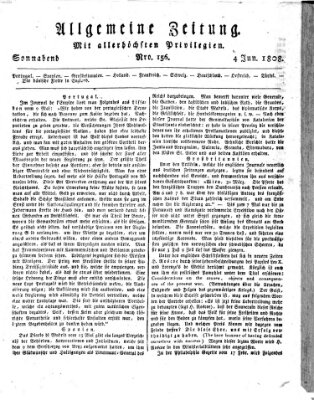 Allgemeine Zeitung Samstag 4. Juni 1808