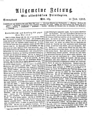 Allgemeine Zeitung Samstag 11. Juni 1808