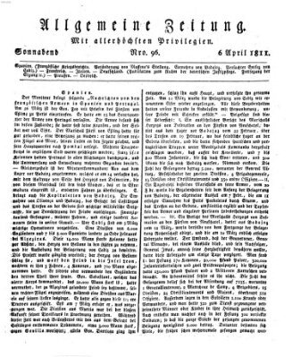 Allgemeine Zeitung Samstag 6. April 1811