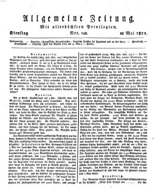 Allgemeine Zeitung Dienstag 28. Mai 1811