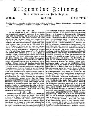 Allgemeine Zeitung Montag 8. Juli 1811