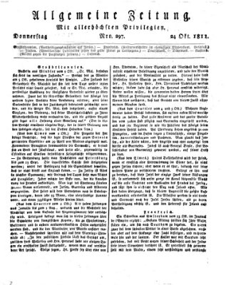 Allgemeine Zeitung Donnerstag 24. Oktober 1811