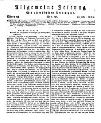 Allgemeine Zeitung Mittwoch 20. Mai 1812