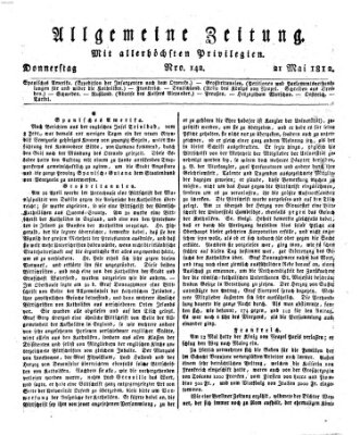 Allgemeine Zeitung Donnerstag 21. Mai 1812