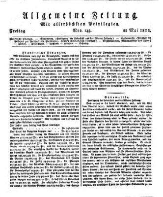 Allgemeine Zeitung Freitag 22. Mai 1812