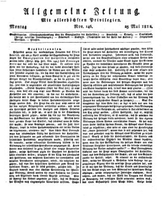 Allgemeine Zeitung Montag 25. Mai 1812