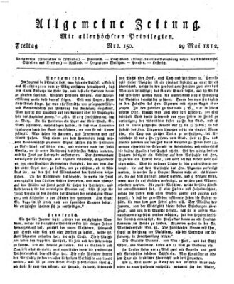 Allgemeine Zeitung Freitag 29. Mai 1812