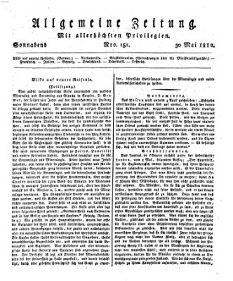 Allgemeine Zeitung Samstag 30. Mai 1812