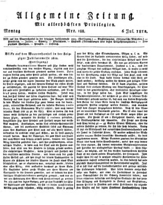 Allgemeine Zeitung Montag 6. Juli 1812