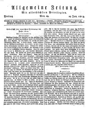 Allgemeine Zeitung Freitag 29. Januar 1813