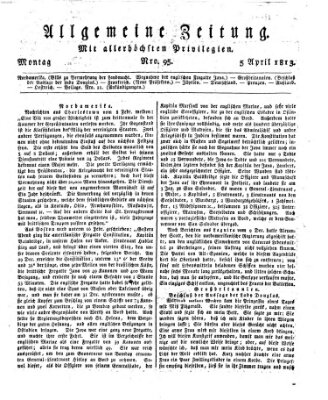 Allgemeine Zeitung Montag 5. April 1813