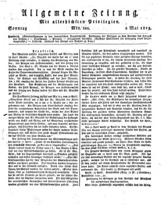 Allgemeine Zeitung Sonntag 2. Mai 1813