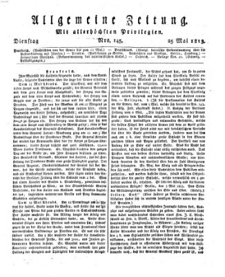 Allgemeine Zeitung Dienstag 25. Mai 1813