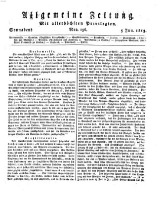 Allgemeine Zeitung Samstag 5. Juni 1813