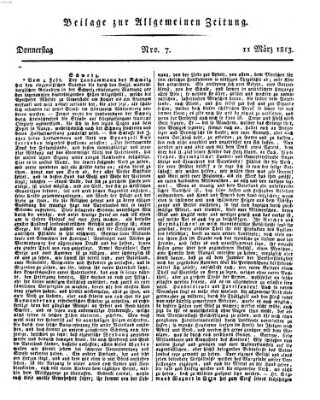 Allgemeine Zeitung Donnerstag 11. März 1813