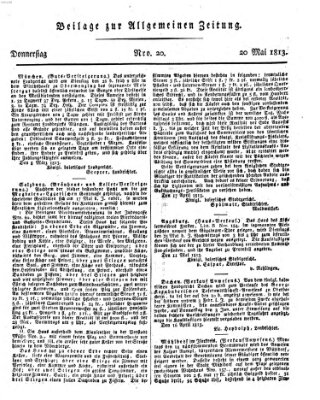 Allgemeine Zeitung Donnerstag 20. Mai 1813