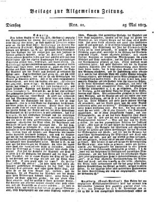 Allgemeine Zeitung Dienstag 25. Mai 1813