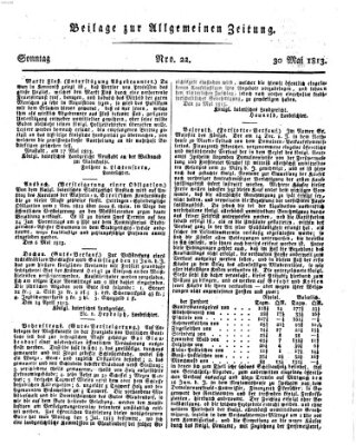 Allgemeine Zeitung Sonntag 30. Mai 1813