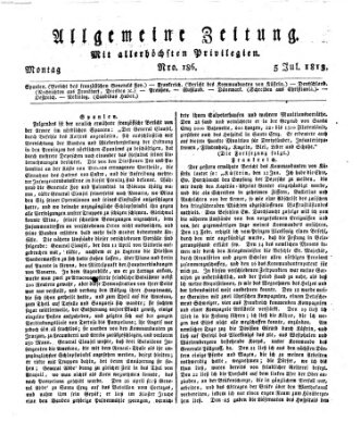 Allgemeine Zeitung Montag 5. Juli 1813