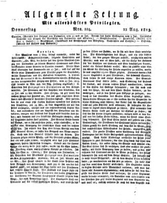 Allgemeine Zeitung Donnerstag 12. August 1813