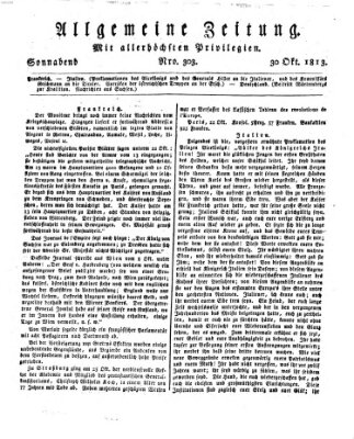 Allgemeine Zeitung Samstag 30. Oktober 1813