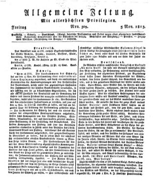 Allgemeine Zeitung Freitag 5. November 1813