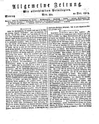 Allgemeine Zeitung Montag 20. Dezember 1813