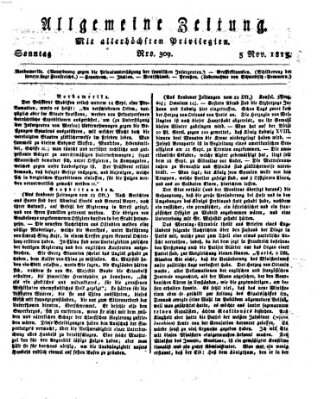 Allgemeine Zeitung Sonntag 5. November 1815