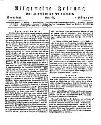 Allgemeine Zeitung Samstag 1. März 1817