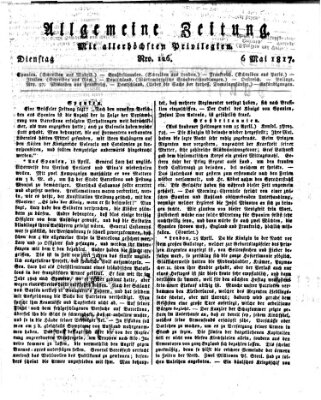 Allgemeine Zeitung Dienstag 6. Mai 1817