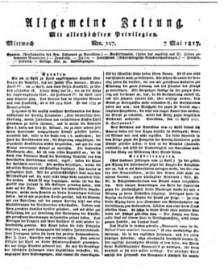 Allgemeine Zeitung Mittwoch 7. Mai 1817