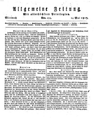 Allgemeine Zeitung Mittwoch 14. Mai 1817