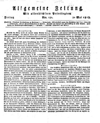 Allgemeine Zeitung Freitag 30. Mai 1817