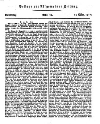 Allgemeine Zeitung Donnerstag 13. März 1817