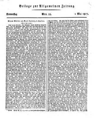 Allgemeine Zeitung Donnerstag 1. Mai 1817