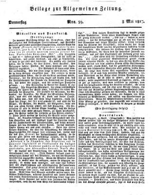 Allgemeine Zeitung Donnerstag 8. Mai 1817