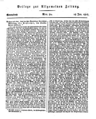 Allgemeine Zeitung Samstag 28. Juni 1817