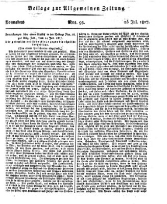 Allgemeine Zeitung Samstag 26. Juli 1817