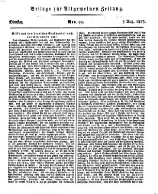 Allgemeine Zeitung Dienstag 5. August 1817