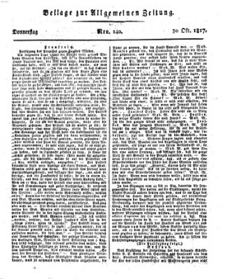 Allgemeine Zeitung Donnerstag 30. Oktober 1817