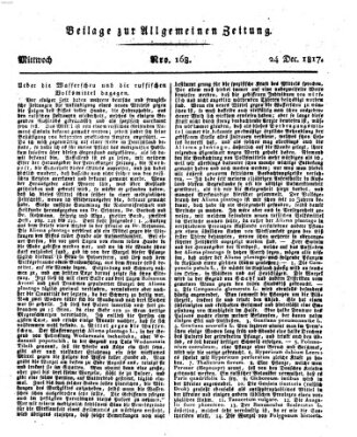 Allgemeine Zeitung Mittwoch 24. Dezember 1817