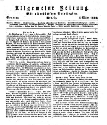 Allgemeine Zeitung Sonntag 10. März 1822