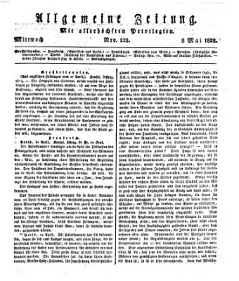 Allgemeine Zeitung Mittwoch 8. Mai 1822