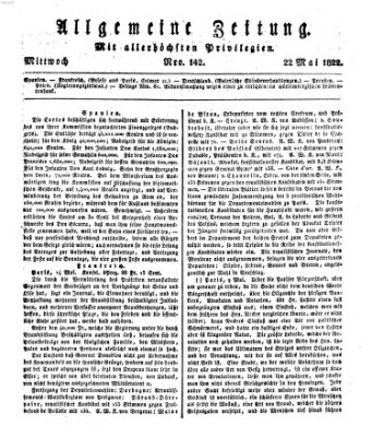 Allgemeine Zeitung Mittwoch 22. Mai 1822