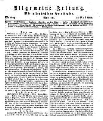 Allgemeine Zeitung Montag 27. Mai 1822