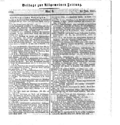 Allgemeine Zeitung Freitag 11. Januar 1822