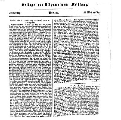 Allgemeine Zeitung Donnerstag 23. Mai 1822